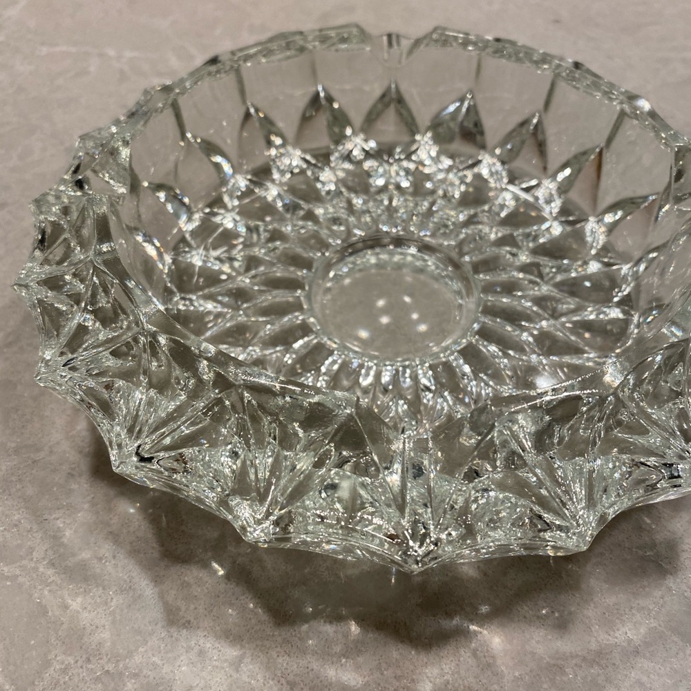 Glass vintage ashtray